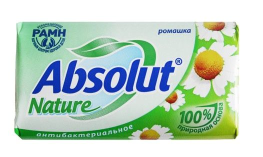 Изображение товара Мыло Абсолют антибакт-е Ромашка, 90г Мыло Абсолют антибакт-е Ромашка, 90г фотография