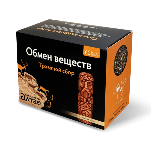 Изображение товара Сбор травяной Обмен веществ Фарм-Продукт 60 пакетиков Сбор травяной Обмен веществ Фарм-Продукт 60 пакетиков фотография