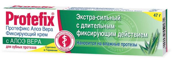 Протефикс крем для фиксации зубных протезов алоэ вера (экстра сильный) 40мл фотография