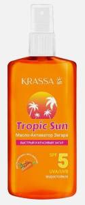 Krassa масло-активатор загара Tropic San SPF 5 150мл