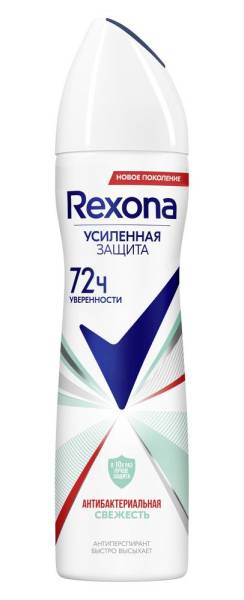 Антиперспирант аэрозоль Rexona Антибактериальная свежесть 150мл фотография