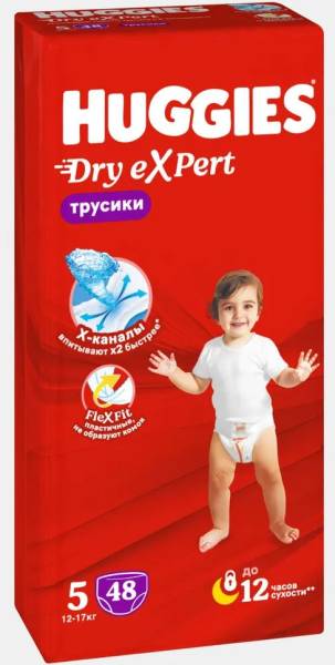Трусики-подгузники Huggies Dry Expert 5 48шт фотография